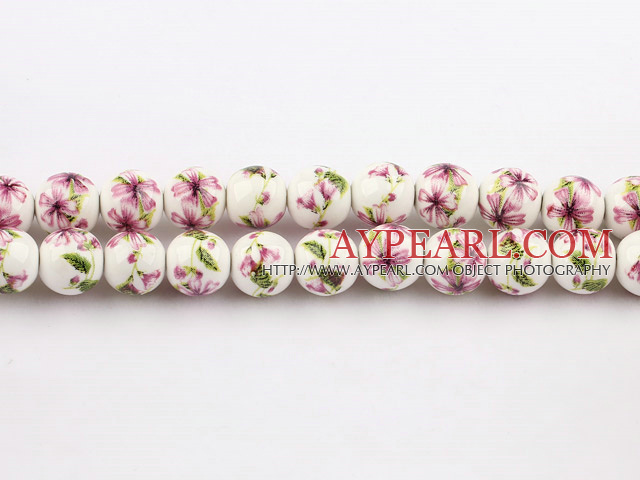 Porcelain beads,10mm round,sold per 14.96-inch strand