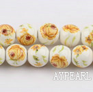 Porcelain beads,10mm round,sold per 14.96-inch strand