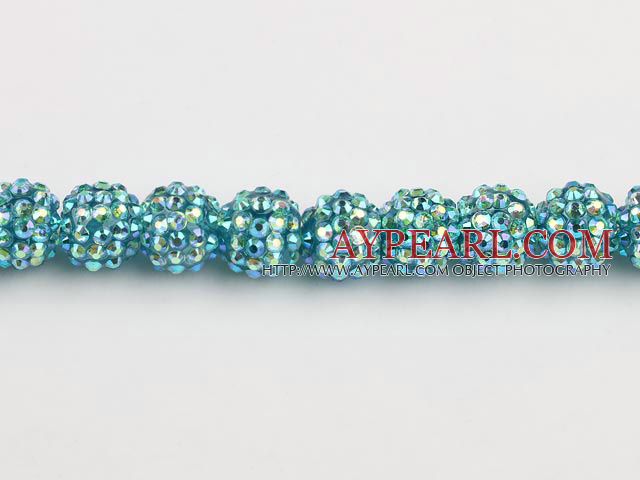 Acrylic bali beads,14mm,dark blue,Sold per 13.39-inch strand