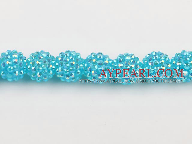 Acrylic bali beads,16mm,dark blue  ,Sold per 14.17-inch strand