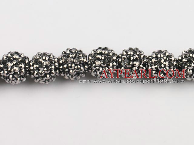 Acrylic bali beads,16mm,silver , Sold per 14.17-inch strand
