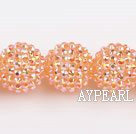 Acrylic bali beads,20mm,orange,Sold per 14.57-inch strands