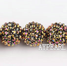 Acrylic bali beads,20mm,golden,Sold per 14.57-inch strands