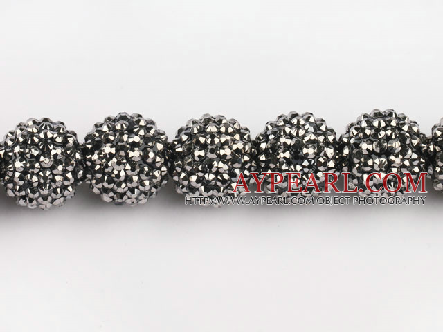 Acrylic bali beads,20mm,silver,Sold per 14.57-inch strands
