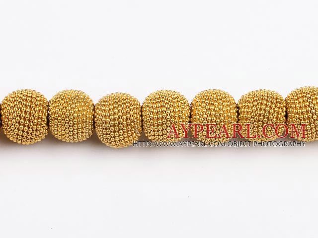 bali beads ,15*18mm,yellow,Sold per 14.17-inch strand