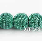 bali beads ,15*18mm,grass green ,Sold per 13.39-inch strand