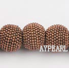 bali beads ,15*18mm,brown,Sold per 13.39-inch strand