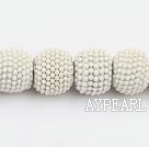polymer clay beads,13*15mm,white,Sold per 14.96-inch strands