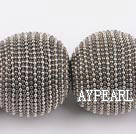polymer clay beads,34mm,grey,Sold per 12.6-inch strands