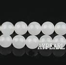 white jade beads,8mm round ,dold per 15.75-inch strand
