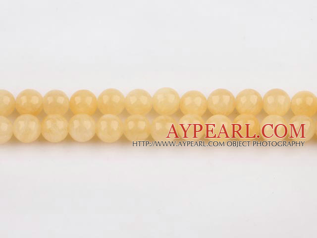 yellow jade beads,8mm round,sold per 15.75-inch strand