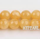 yellow jade beads,10mm round,sold per 15.75-inch strand