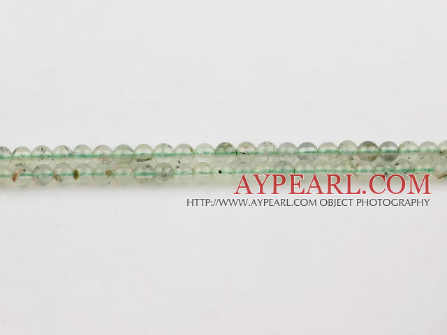Prehnite beads,4mm round,sold per 15.75-inch strand