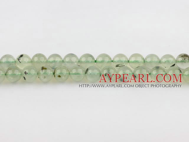 Prehnite beads,8mm round,sold per 15.75-inch strand