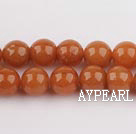 aventurine beads,8mm round, red ,sold per 15.75-inch strand