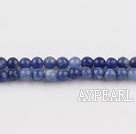 Sodalite beads,4mm round, blue, sold per 15.75-inch strand