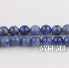 Sodalite beads,6mm round, blue, sold per 15.75-inch strand