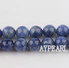 Sodalite beads,8mm round, blue, sold per 15.75-inch strand