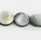 black lip shell beads,15mm flat oval,sold per 15.75-inch strand