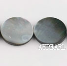 black lip shell beads,20mm flat oval,sold per 15.75-inch strand