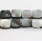 black lip shell beads,10mm square,sold per 15.75-inch strand