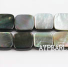 black lip shell beads,12mm square,sold per 15.75-inch strand