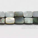 black lip shell beads,8*10mm rectangle,sold per 15.75-inch strand