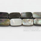 black lip shell beads,8*12mm rectangle,sold per 15.75-inch strand