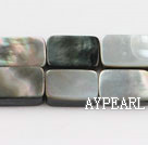 black lip shell beads,10*14mm rectangle,sold per 15.75-inch strand