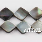 black lip shell beads,12mm square,sold per 15.75-inch strand