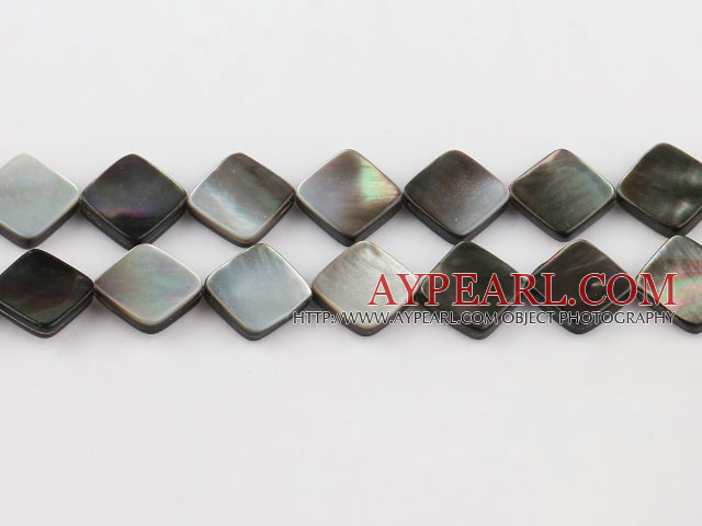black lip shell beads,12mm square,sold per 15.75-inch strand