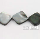 black lip shell beads,15mm square,sold per 15.75-inch strand