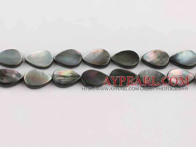 black lip shell beads,10*14mm teardrop,straight hole,sold per 15.75-inch strand