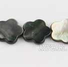 black lip shell beads,18mm plum blossom,sold per 15.75-inch strand