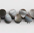 black lip shell beads,8*12mm teardrop,lateral hole,Sold per 15.75-inch strands