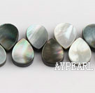 black lip shell beads,10*14mm teardrop,lateral hole,Sold per 15.75-inch strands