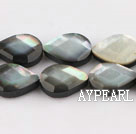 black lip shell beads,10*14mm teardrop,faceted,straight hole,Sold per 15.75-inch strands