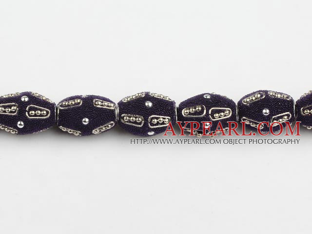 Frosted bali beads,16*22mm barrel, grey ,Sold per 14.17-inch strand