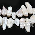 Pearl Beads, White, 7*15mm cover, Sold per 15.7-inch strand