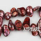 Pearl Beads, Reddish Brown, 7*15mm dyed uncoating, Sold per 15.7-inch strand