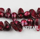 Pearl Beads, Wine Red, 7*15mm dyed uncoating, Sold per 15.7-inch strand