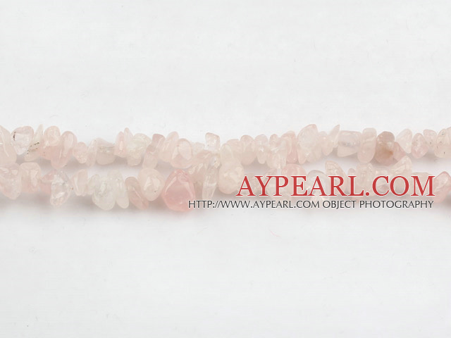 Chip Stone Beads, 3*7mm rose quartz, Sold per 35.4-inch strand