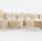 Chip Stone Beads, 3*7mm rutilated quartz, Sold per 35.4-inch strand