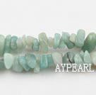 Chip Stone Beads, 3*7mm Amazon stone, Sold per 35.4-inch strand