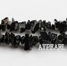 black agate beads,3*7mm chips,sold per 35.43-inch strand