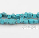 turquoise beads,5*5mm,with black veins, blue ,sold per 35.43-inch strand