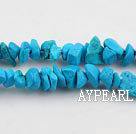 turquoise chips,3*7mm blue,sold per 35.43-inch strand