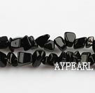 black stone chips ,3*7mm, sold per 35.43-inch strand