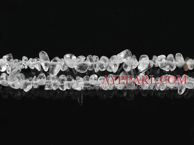 manmade white crystal chips ,3*7mm, sold per 35.43-inch strand