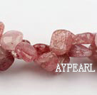 stawberry quartz beads,10*12mm,top drilled , sold per 15.75-inch strand